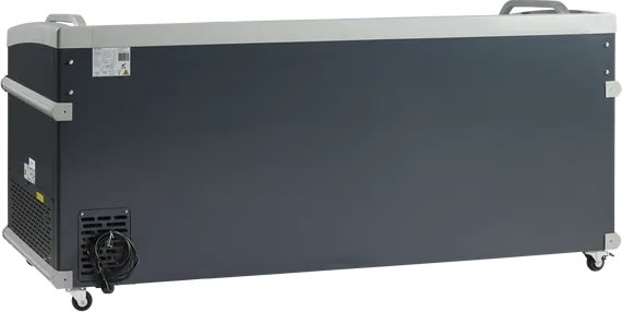 Scandomestic SIF700C - Supermarkedsfryser, sort