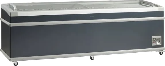 Scandomestic SIF900D - Supermarkedsfryser, sort