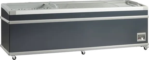 Scandomestic SIF900D - Supermarkedsfryser, sort