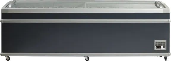 Scandomestic SIF900D - Supermarkedsfryser, sort