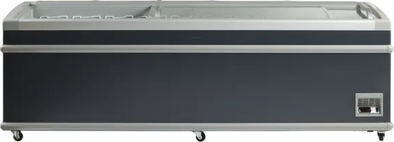 Scandomestic SIF900D - Supermarkedsfryser, sort