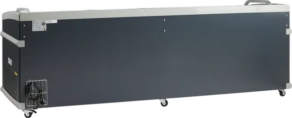 Scandomestic SIF900D - Supermarkedsfryser, sort