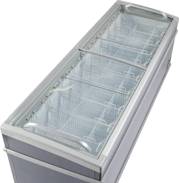 Scandomestic SIF900D - Supermarkedsfryser, sort