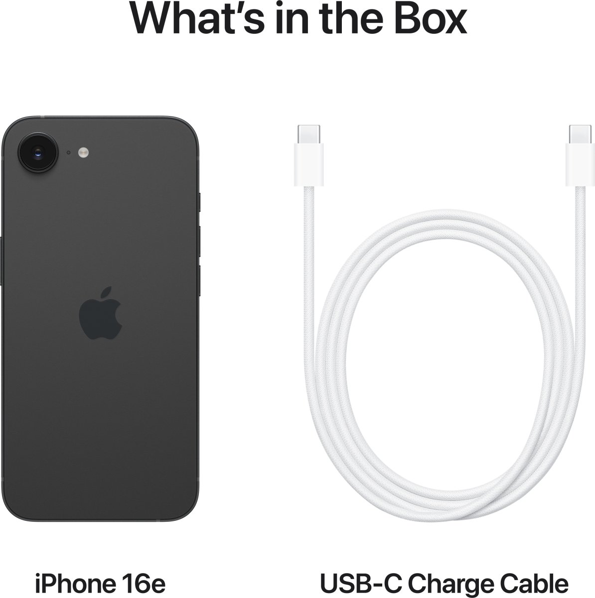 Apple iPhone 16e, 128GB, sort