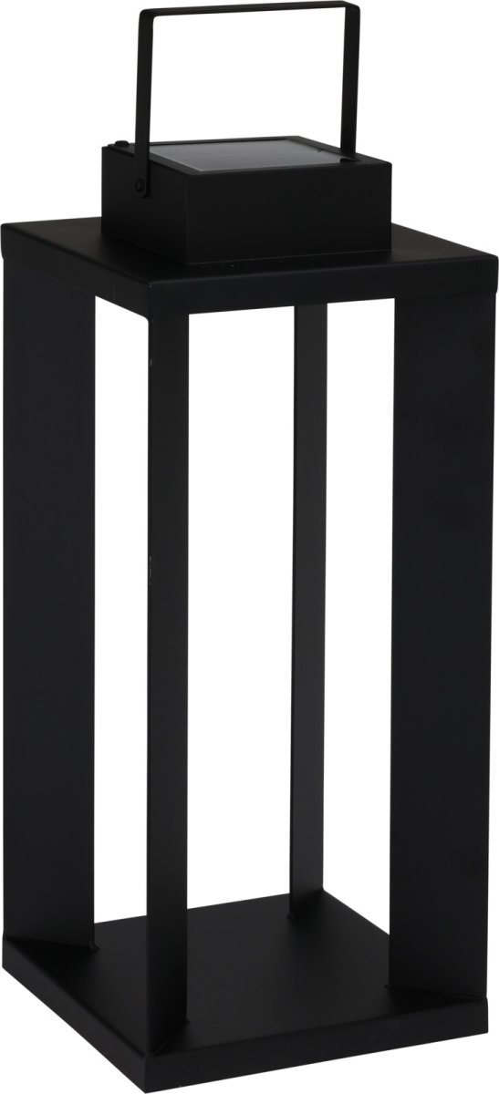Solcelledrevet lanterne, H51,5 cm, sort