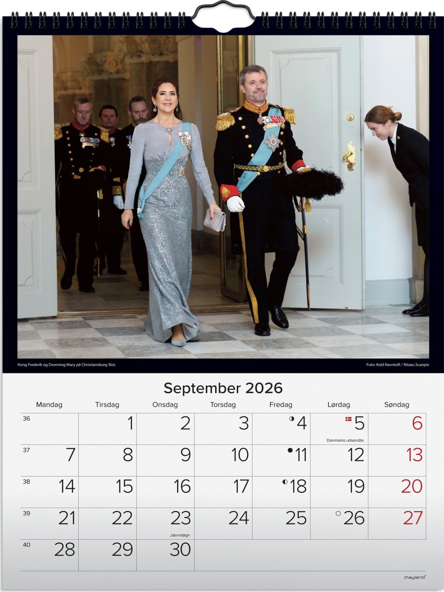 Mayland 2026 Vægkalender, Kongehuset