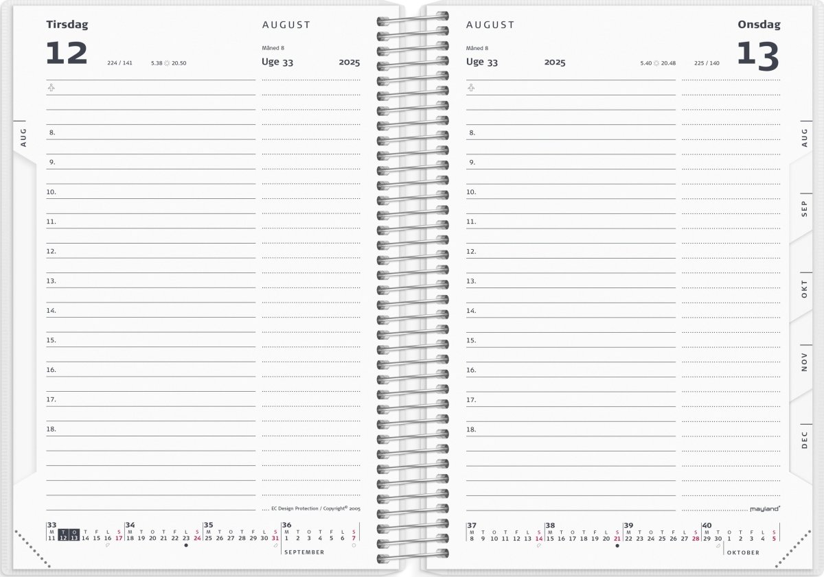 Mayland 25/26 Dagkalender, 2i1, Stor