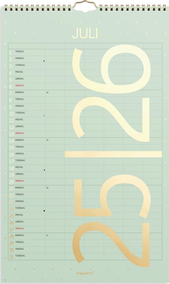 Mayland 25/26 Familiekalender, Color