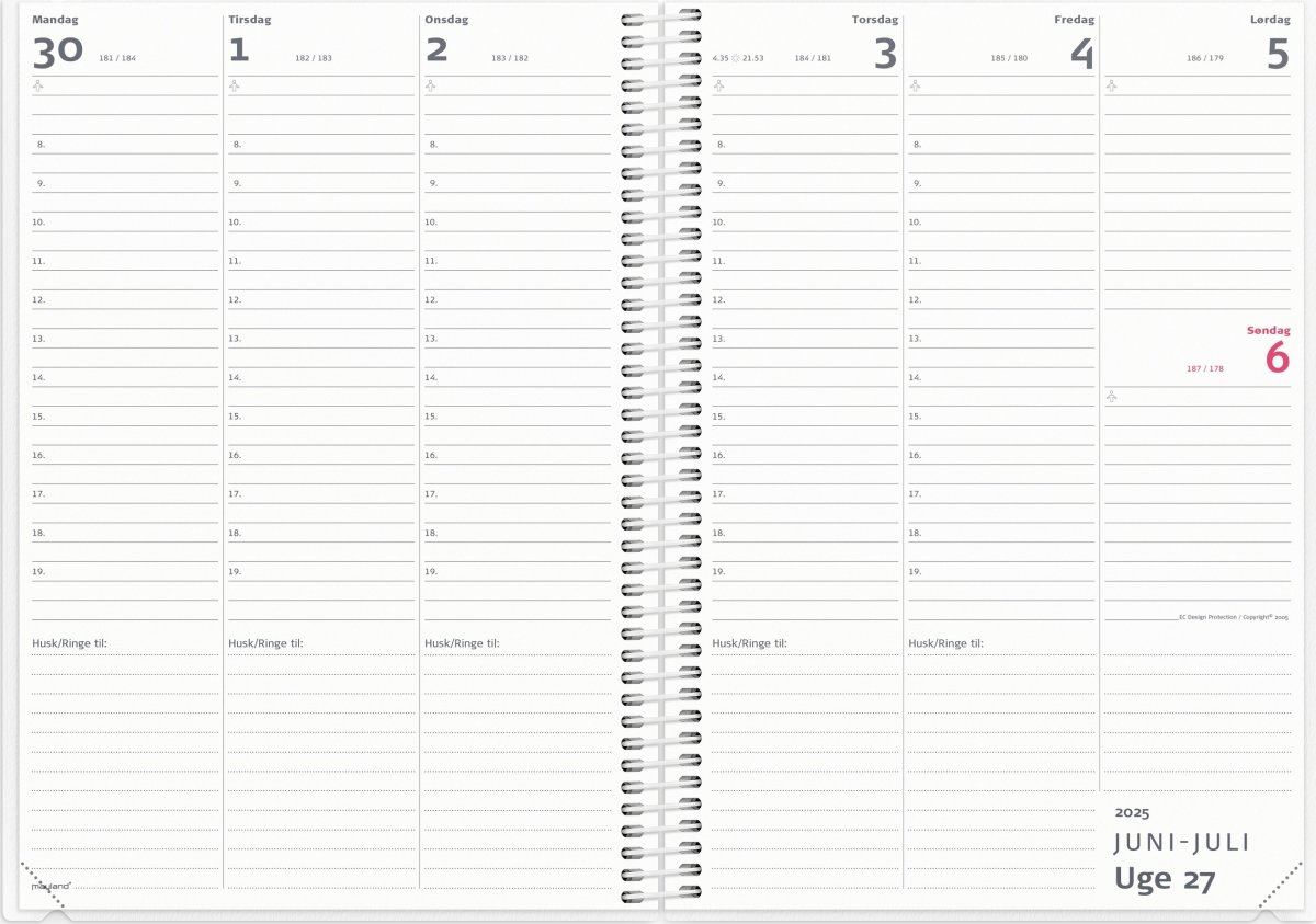 Mayland 25/26 Lærerkalender, 2i1, A5