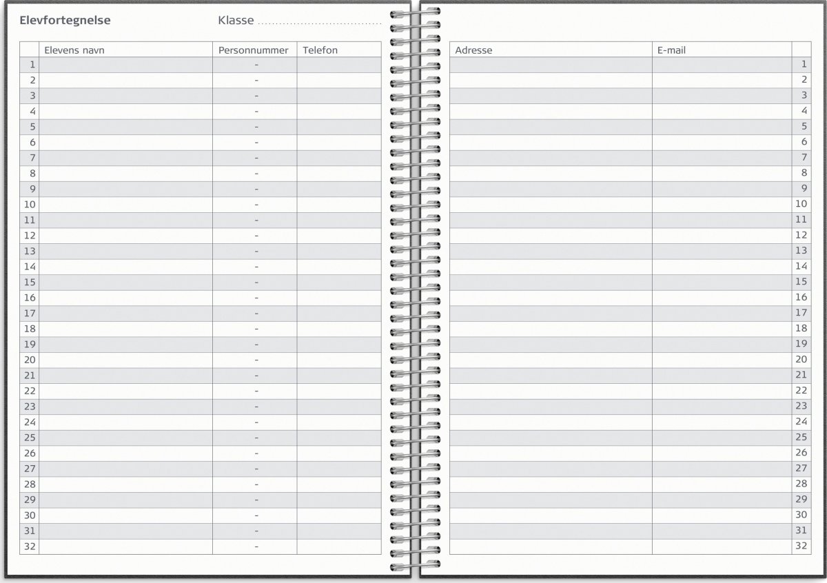 Mayland 25/26 Lærerkalender, Matsort, A5