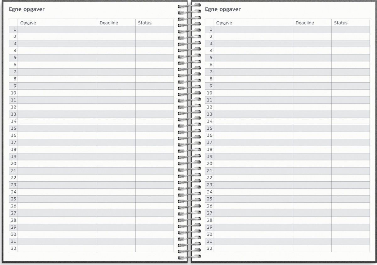 Mayland 25/26 Lærerkalender, Matsort, A5