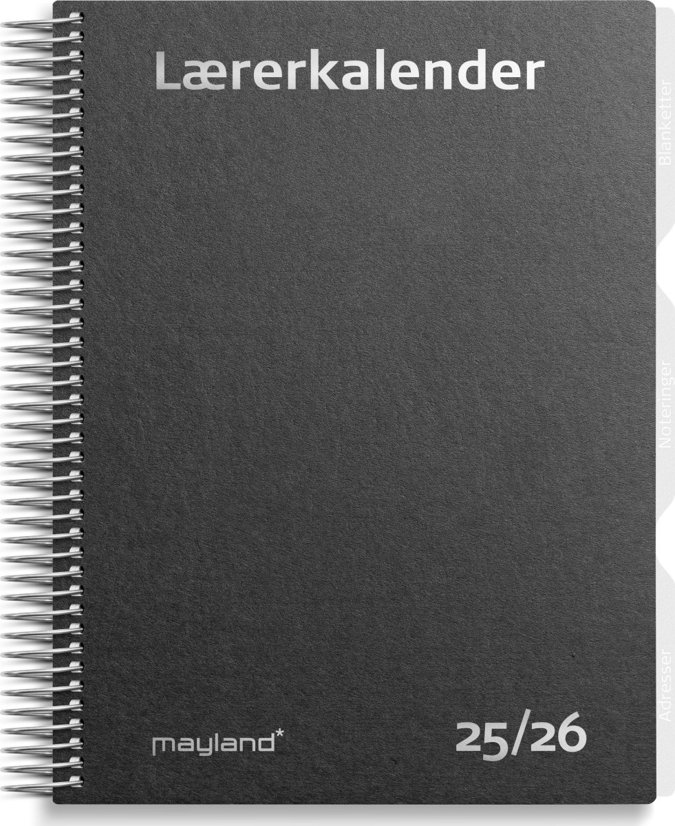 Mayland 25/26 Lærerkalender, Matsort, A5