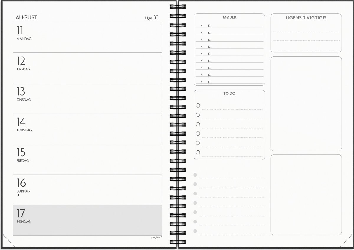 Mayland 25/26 Ugekalender, Få det gjort