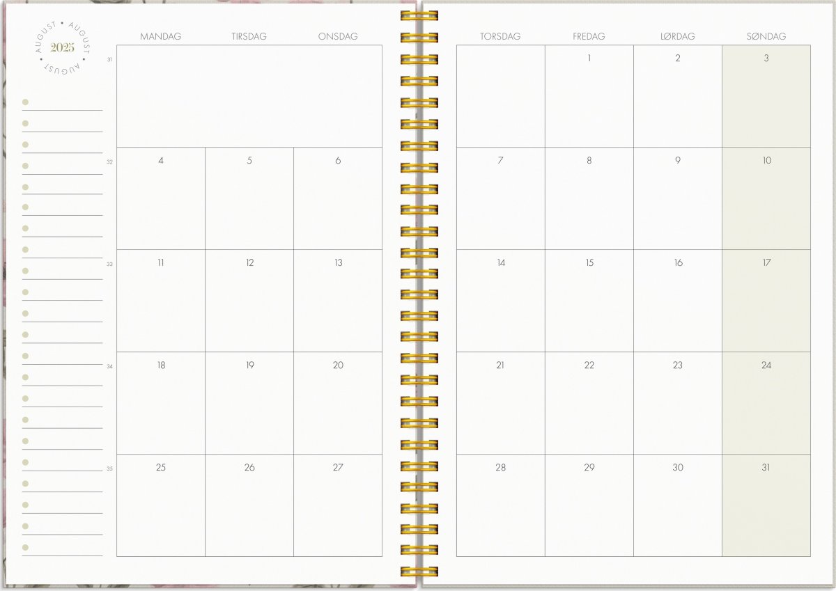 Mayland 25/26 Ugekalender, Life Planner Essentials