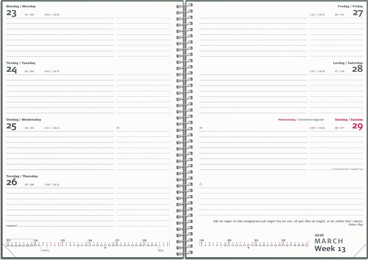 Mayland 25/26 Ugekalender, Story, A5
