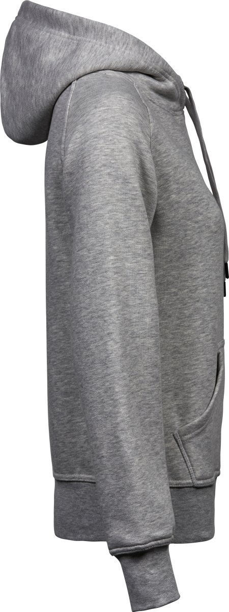Tee Jays Hooded Dame Sweatshirt, Lysegrå, Str. XL