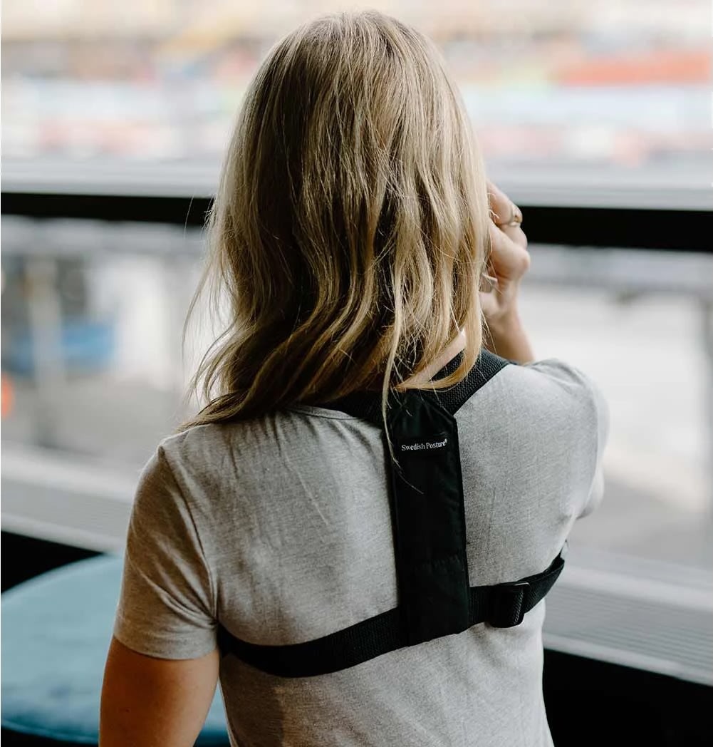 Swedish Posture Skulderstøtte Classic Sort L-XL