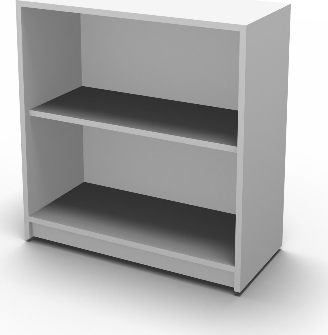Jive reol m/2 rum hvid dekor laminat. Dybde 35 cm