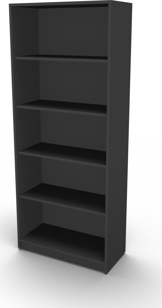 Jive reol m/5 rum antracit dekor laminat, D35 cm