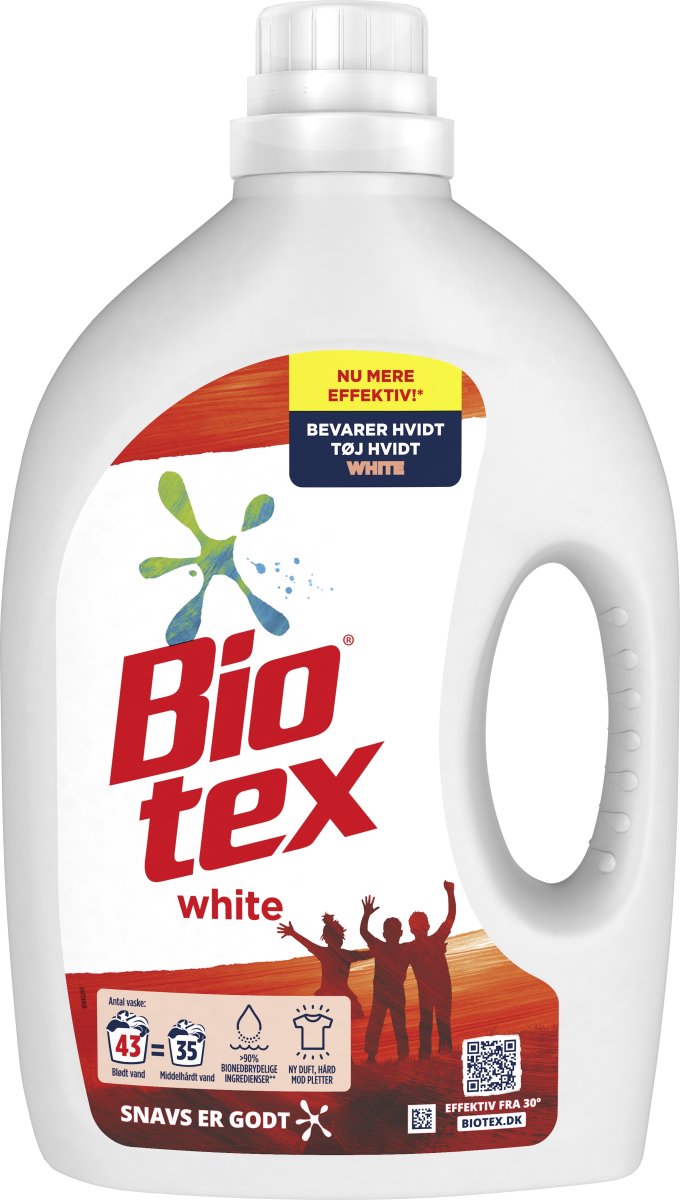 Biotex Flydende Vaskemiddel White, 1,75 L