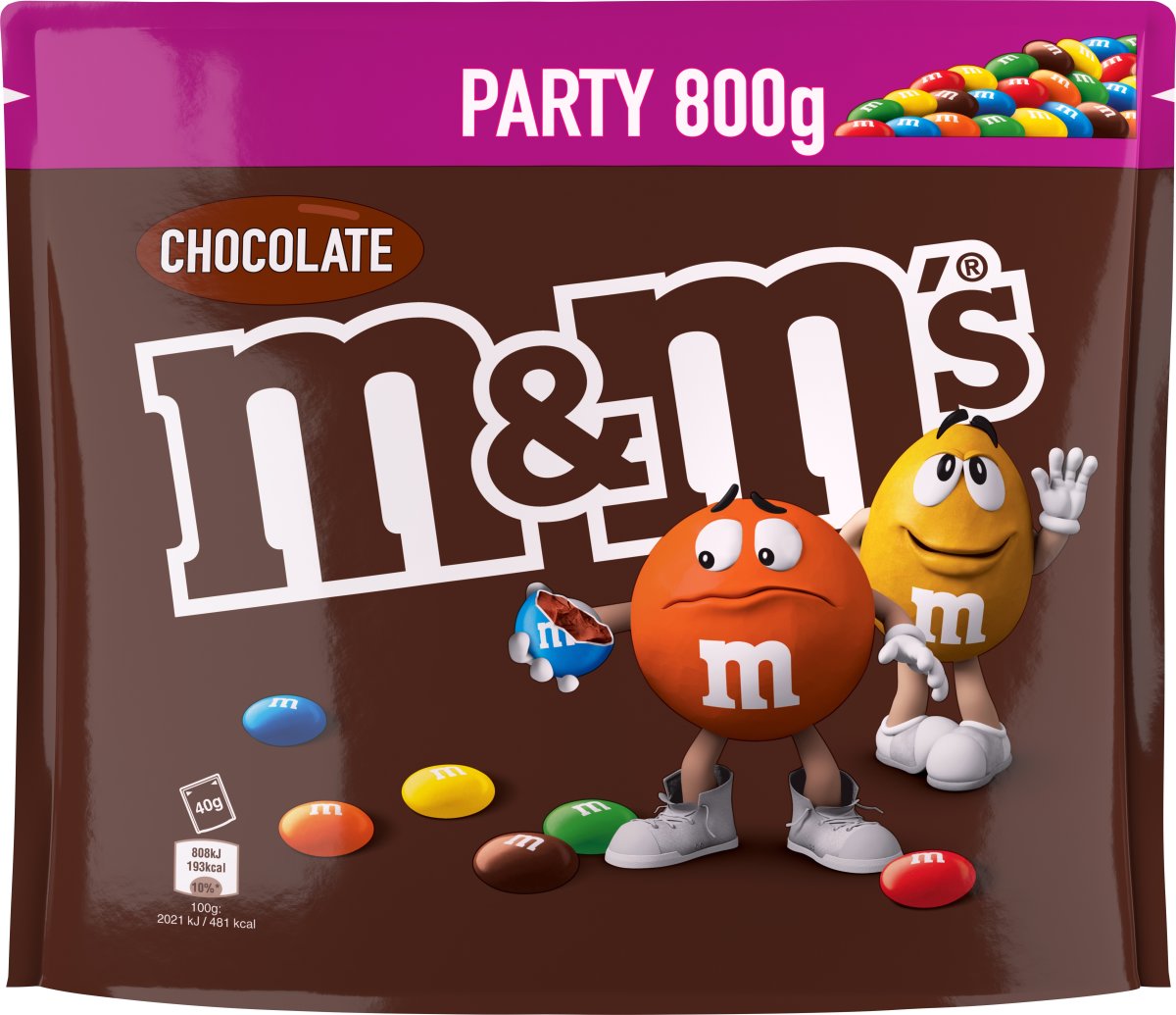M&M's Party chokolade, 800 g