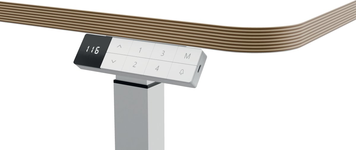 Leitz Ergo elektrisk hæve-sænkebord, hvid
