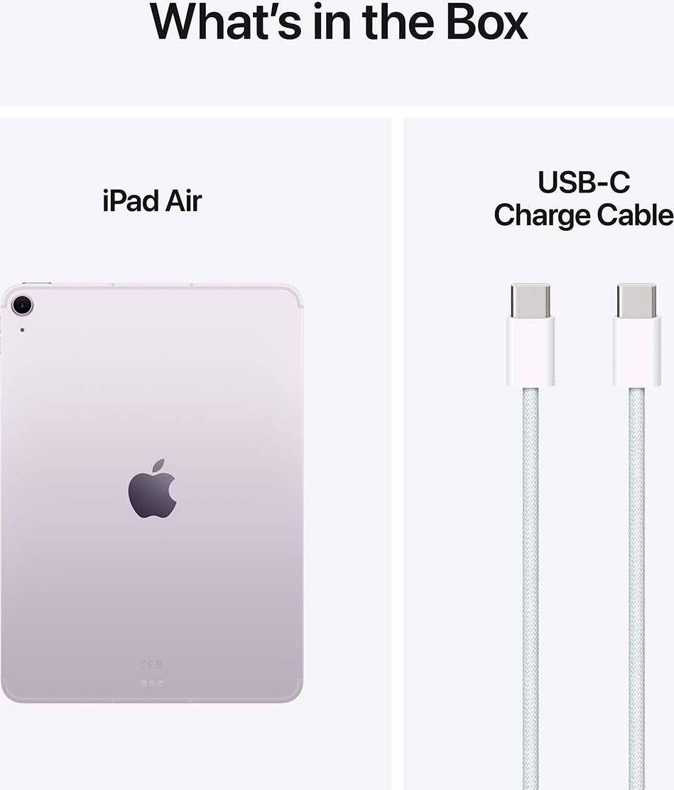 Apple iPad Air 7, 11" Wi-Fi+5G, 128GB, lilla