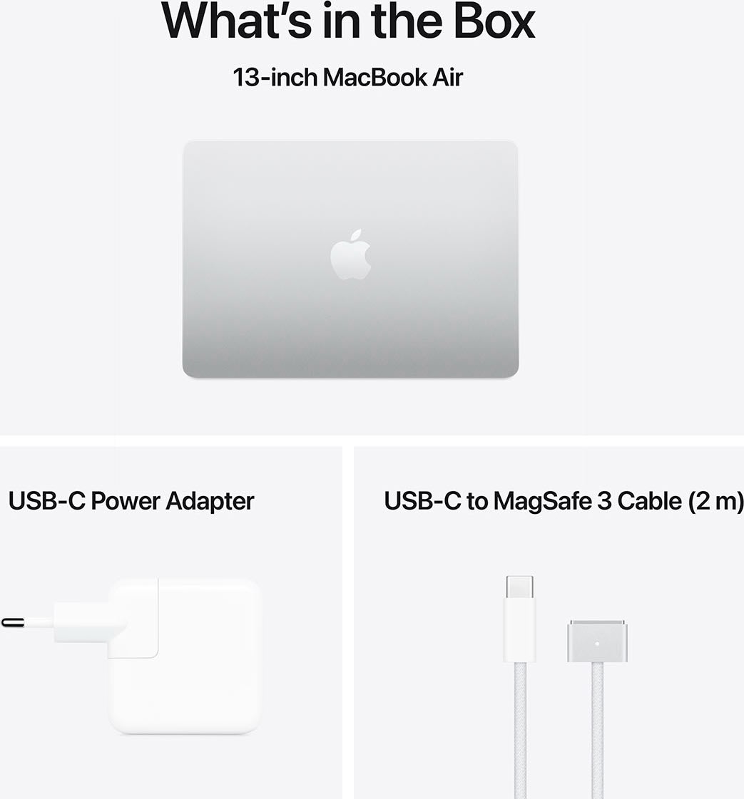 Apple MacBook Air M4 13", 24GB, 512GB, sølv