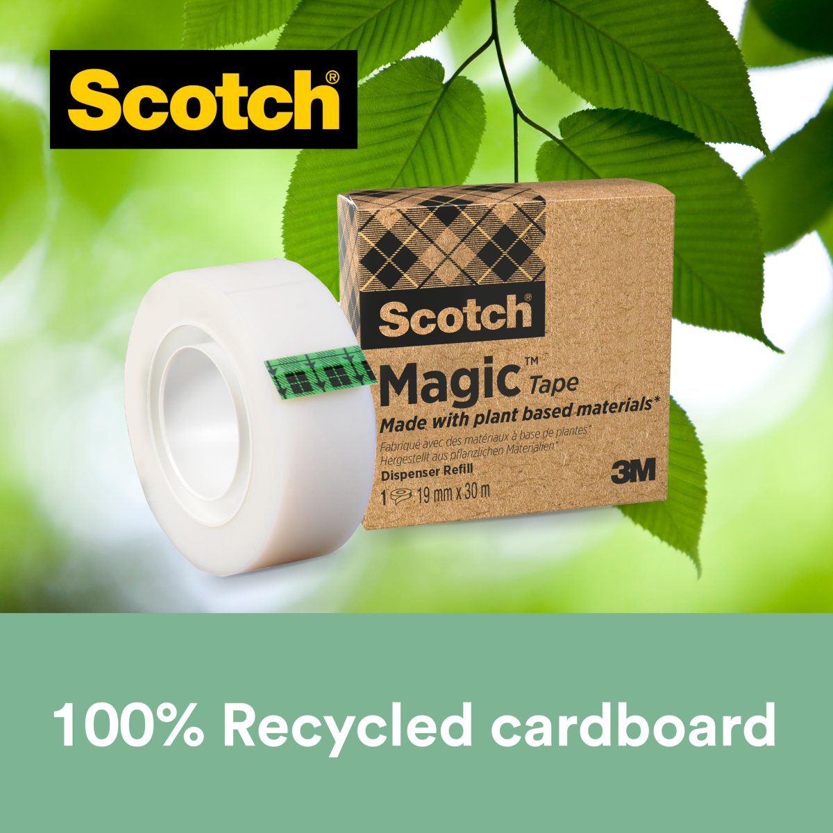Scotch Magic Tape | Plantebas. | 19mm x 30m | 9 rl