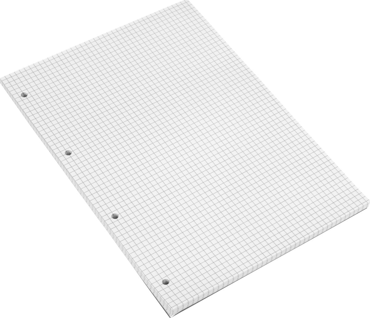 Bantex Blok | A4 | Toplimet | Hullet | Kvadreret