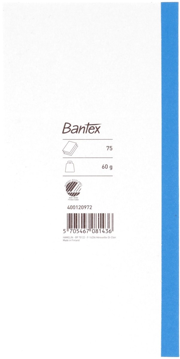 Bantex Telefonblok | 3-delt | 75 ark
