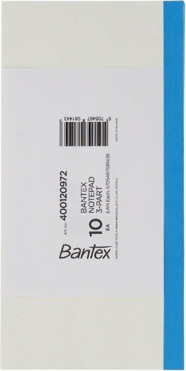 Bantex Telefonblok | 3-delt | 75 ark