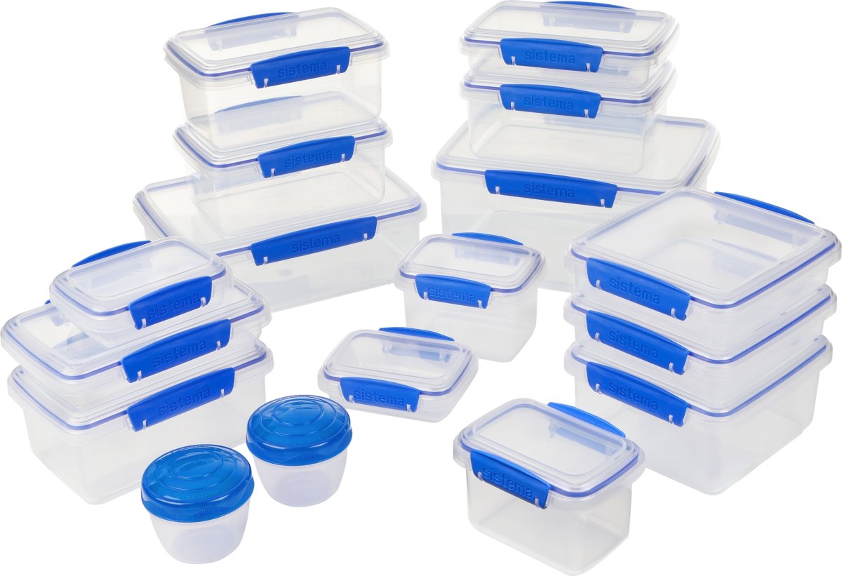 Sistema Klip It+ Multipack opbevaringsbokse 34 stk