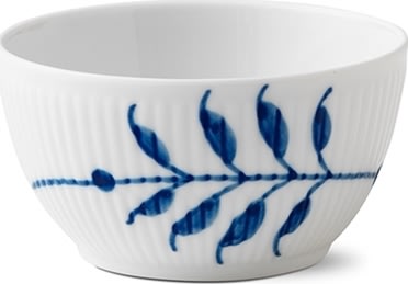 Royal Copenhagen Blå Mega Riflet Fad 36 cm og Skål