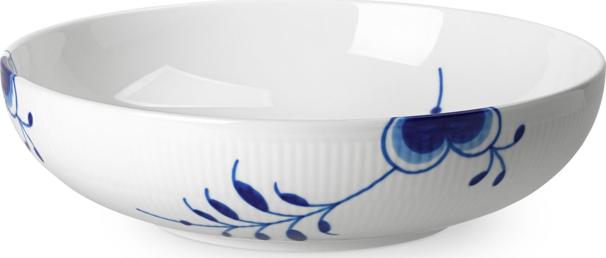 Royal Copenhagen Blå Mega Riflet Skål 240 cl 28 cm