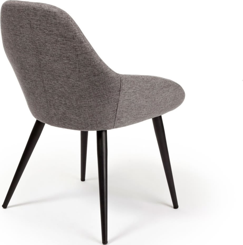 Bello Loungestol grå med sort ben