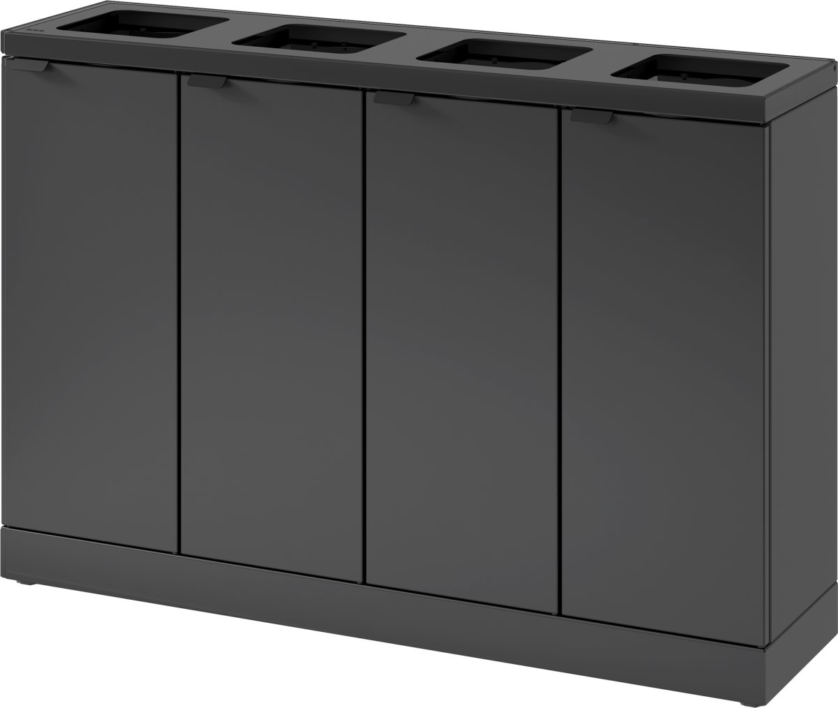 Bica Basic 878 Affaldsstation, 4x45 L, Antracit