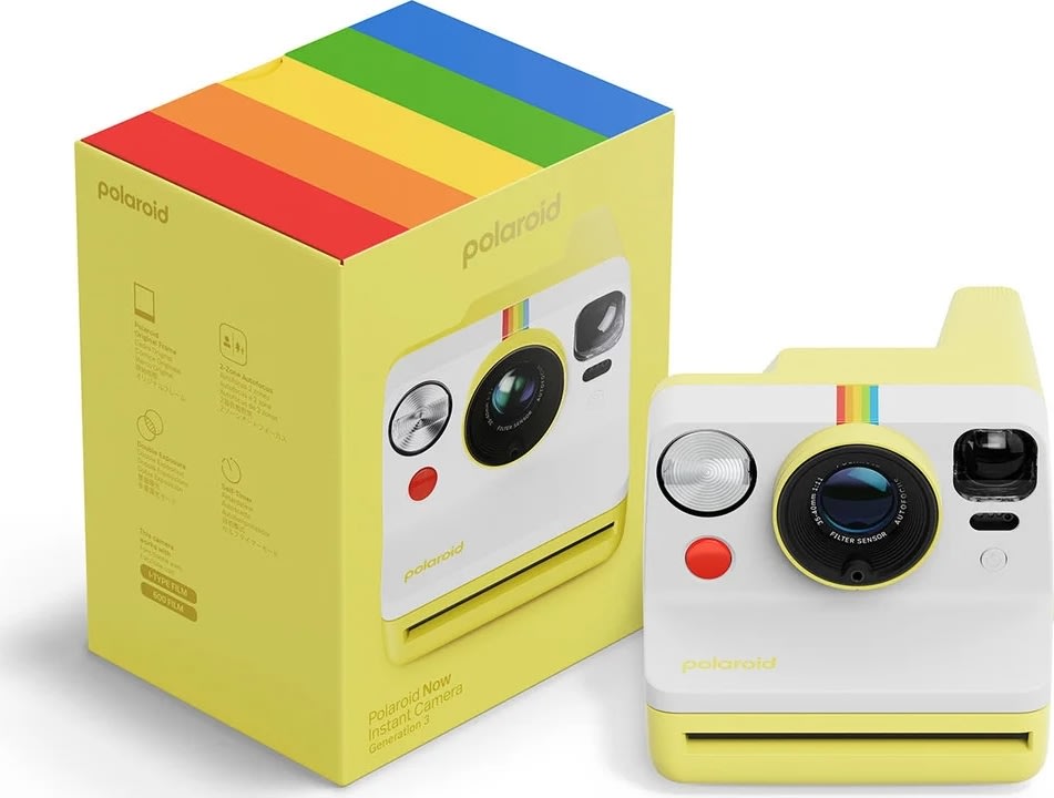 Polaroid Kamera Now Gen 3, Gul