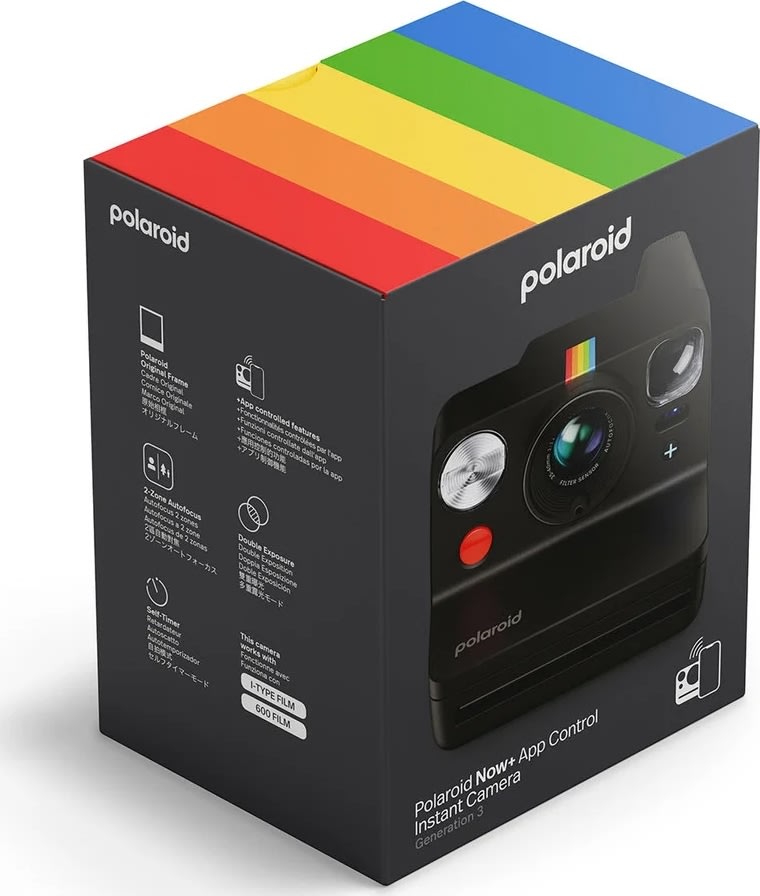 Polaroid Kamera Now+ Gen. 3, Sort