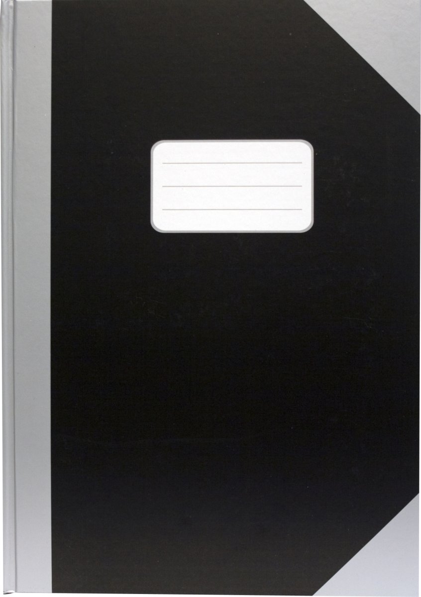 Office Kina Notes | A4 | Linjeret | Sort/sølv