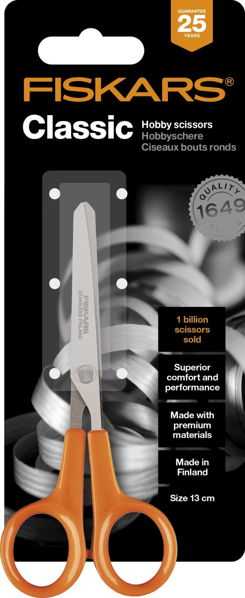 Fiskars Classic Hobbysaks, 13 cm