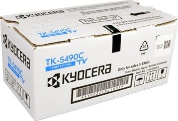 Kyocera TK-5490C Lasertoner, 2,4K, Cyan