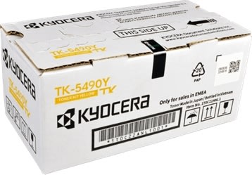 Kyocera TK-5490Y lasertoner, 2,4K, gul