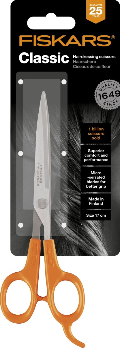 Fiskars Classic Frisørsaks, 17 cm