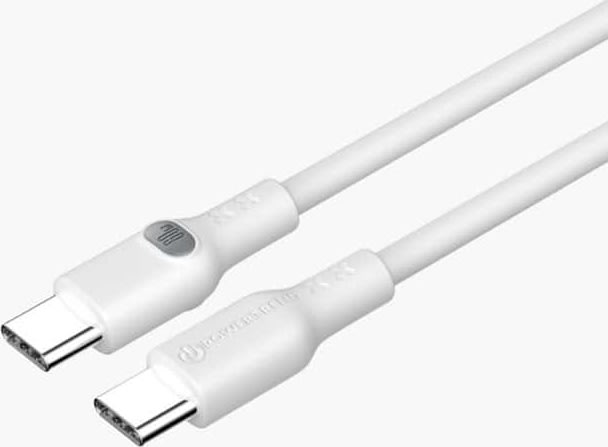 Powertrend Ladekabel USB-C til USB-C 2m, hvid