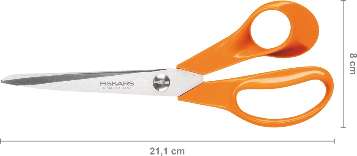 Fiskars Classic Universalsaks, højre, 21 cm