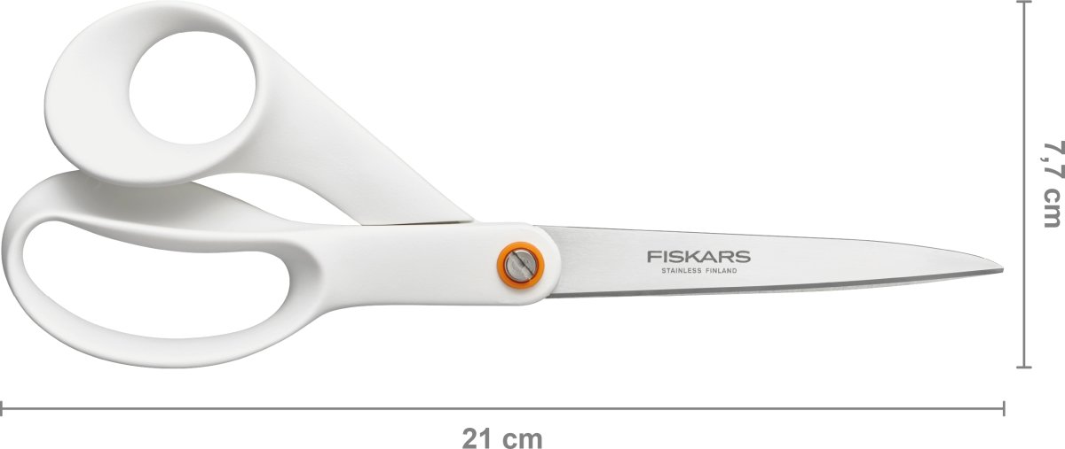 Fiskars Functional Form Universalsaks, 21 cm, hvid