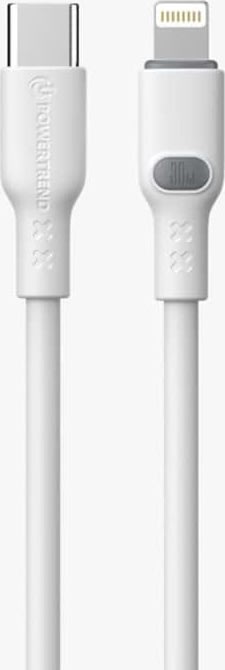 Powertrend Ladekabel USB-C til Lightning 2m, hvid