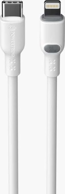Powertrend Ladekabel USB-C til Lightning 2m, hvid