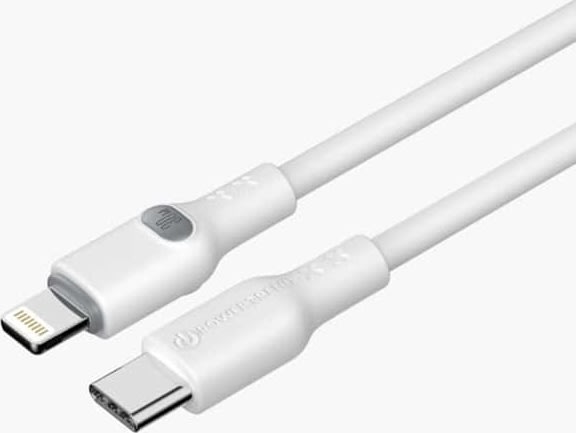 Powertrend Ladekabel USB-C til Lightning 2m, hvid